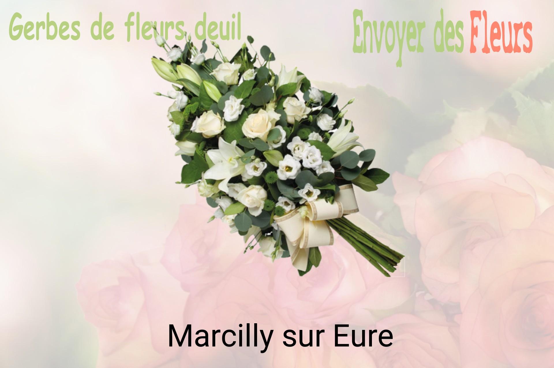 Gerbe de fleurs de deuil livrée à Marcilly-sur-Eure
